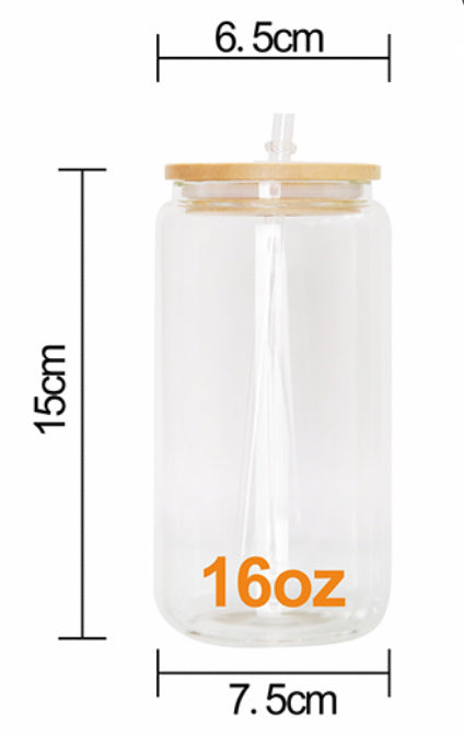 Cute Fantasma Glass Can