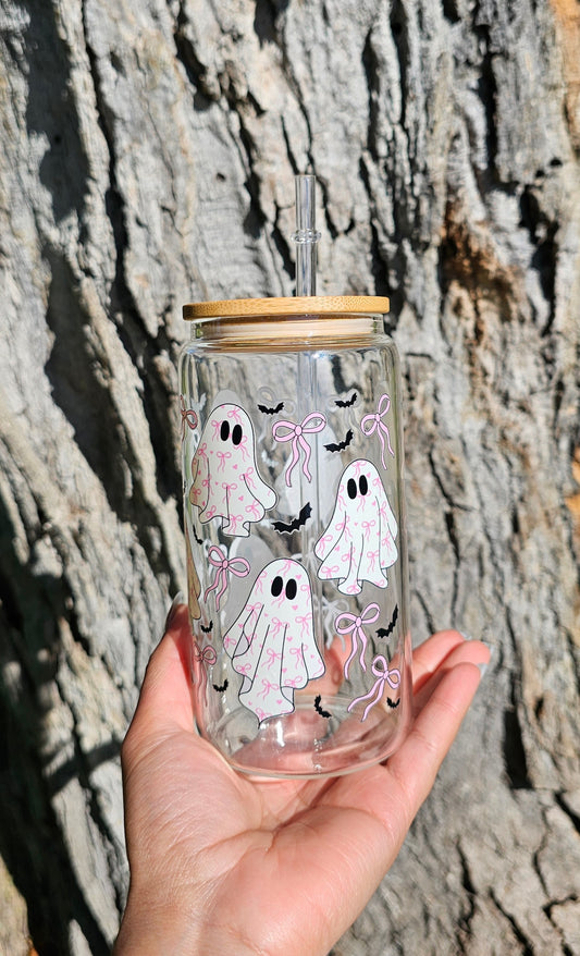 Cute Fantasma Glass Can
