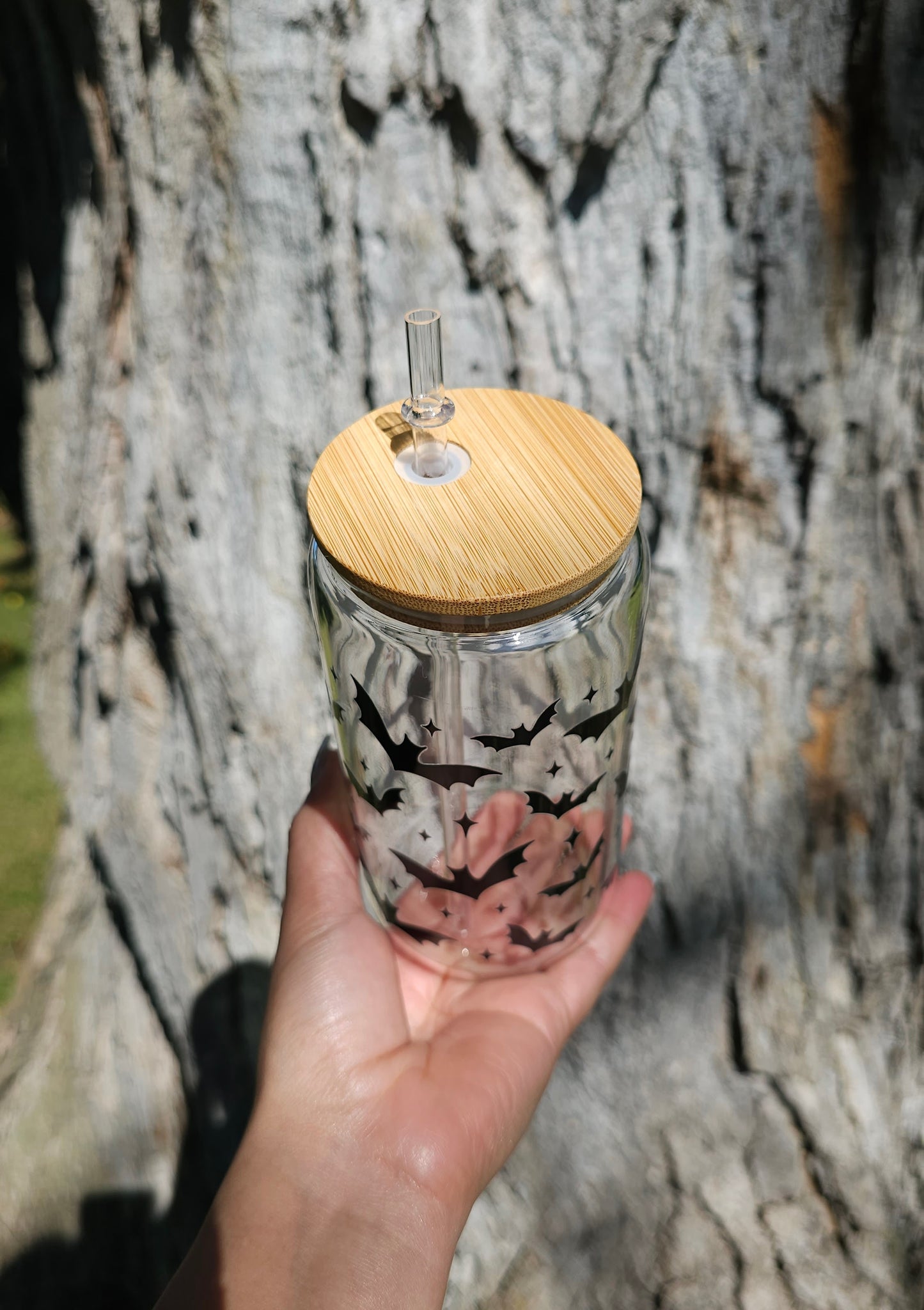 Cute Murcielagos Glass Can