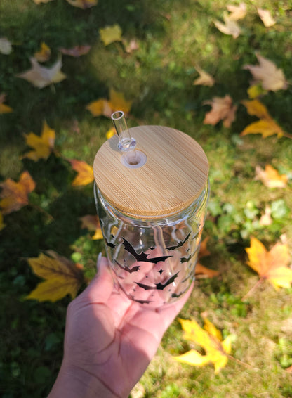 Cute Murcielagos Glass Can