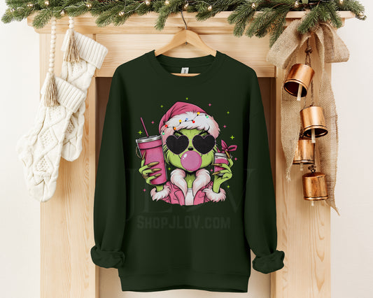 Girly Grinch Sweater