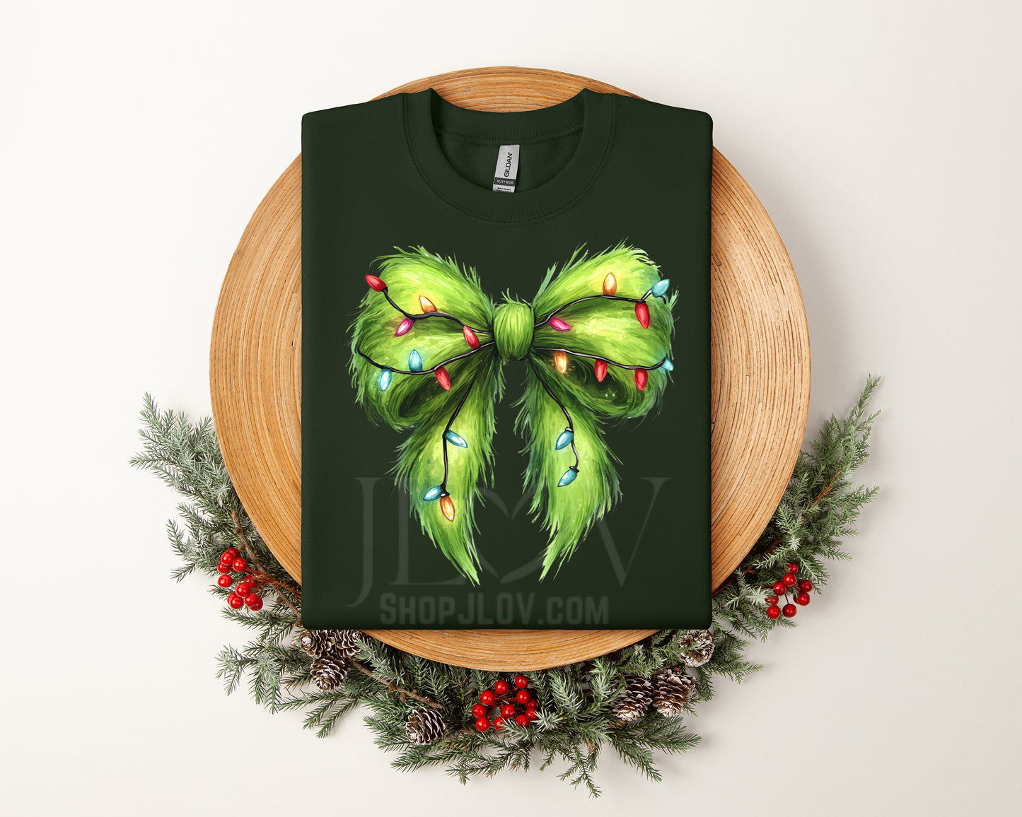 Grinch Christmas Bow Sweater