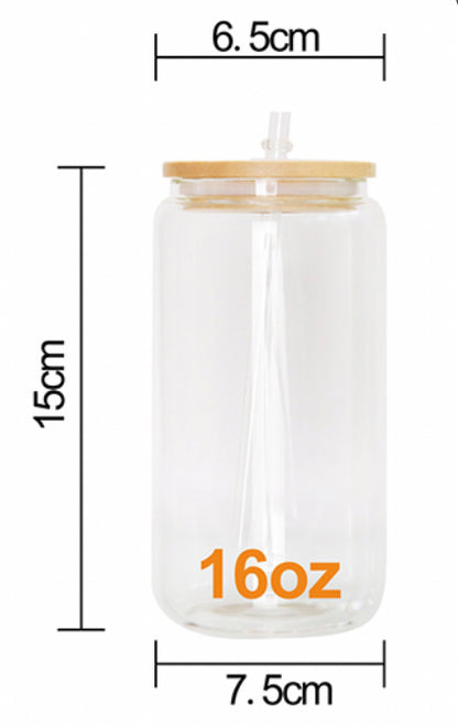 Cute Gato Fantasma Glass Can